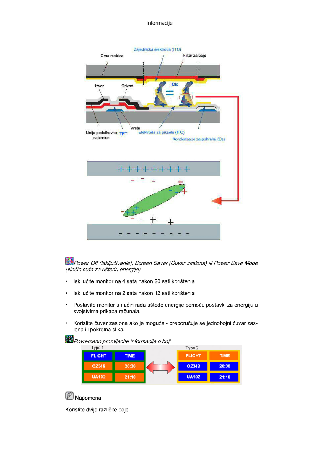 Samsung LH65MGQLBF/EN manual Povremeno promijenite informacije o boji 