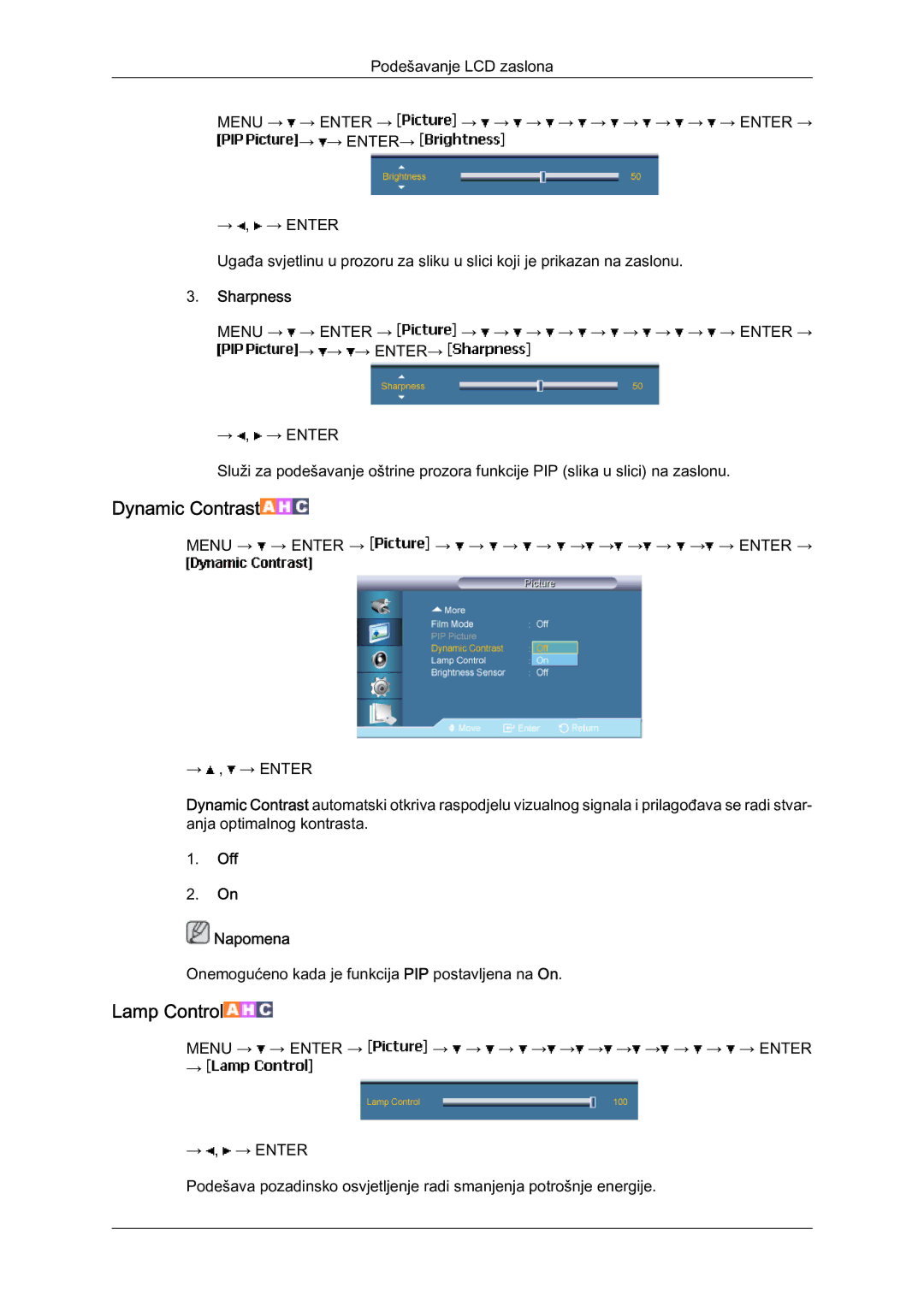 Samsung LH65MGQLBF/EN manual Dynamic Contrast 