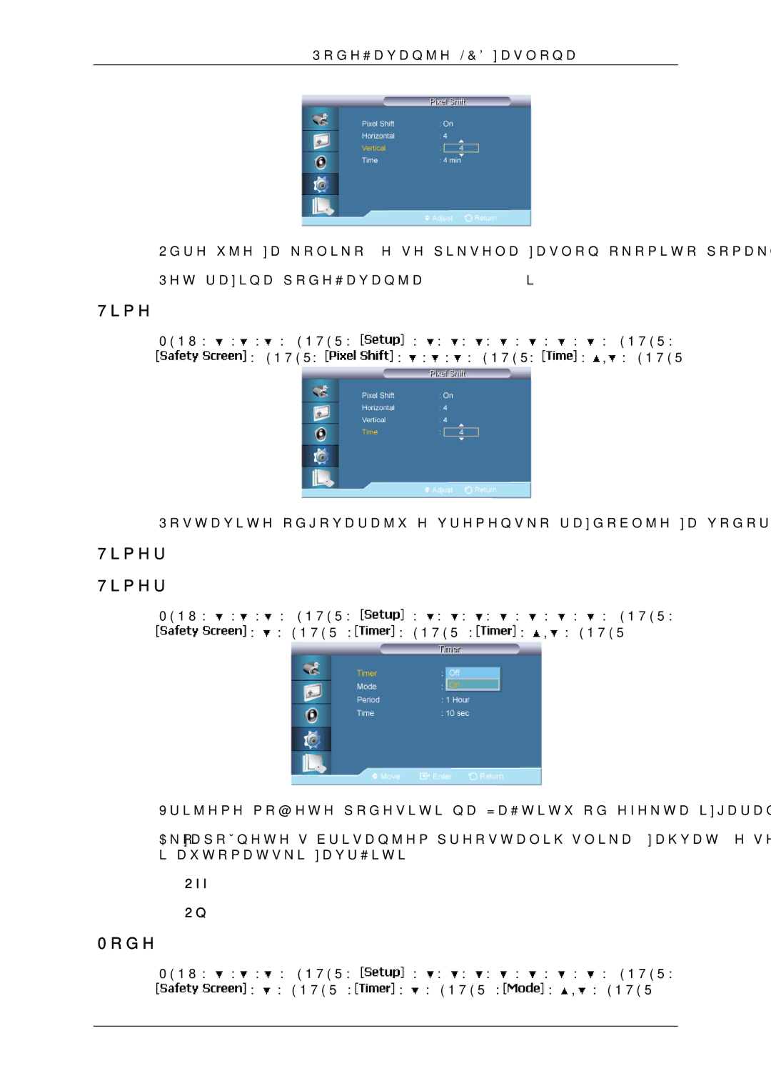 Samsung LH65MGQLBF/EN manual Timer 