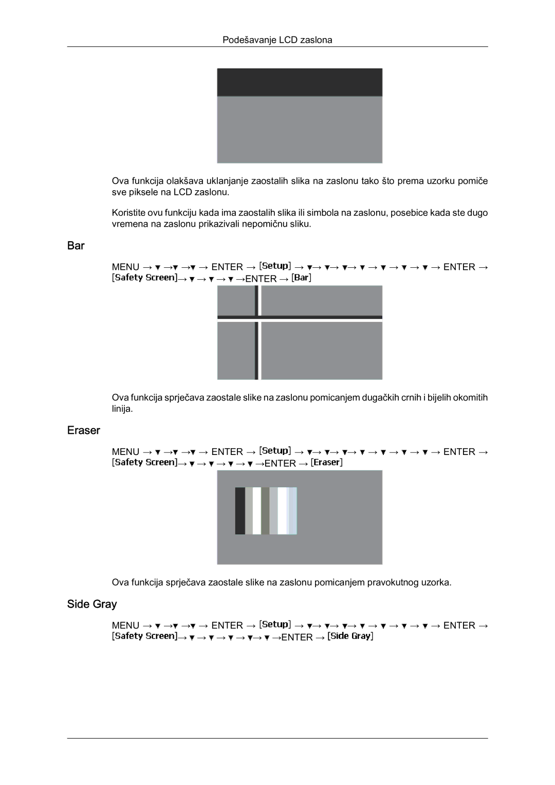 Samsung LH65MGQLBF/EN manual Bar, Eraser, Side Gray 