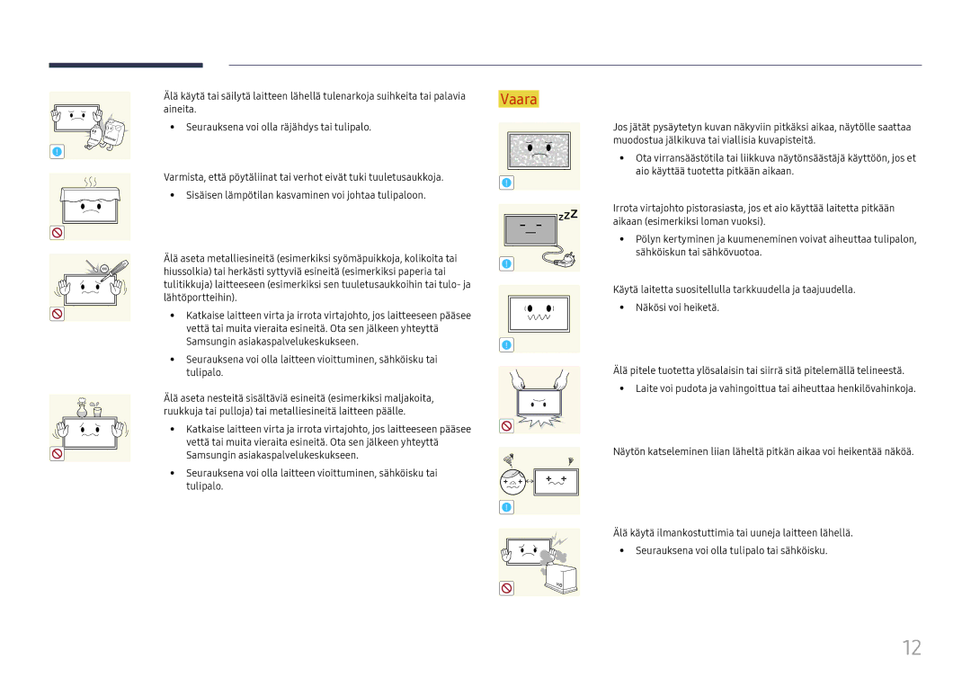 Samsung LH43DBJPLGC/EN, LH65QBHPLGC/EN, LH75QBHPLGC/EN, LH49DBJPLGC/EN, LH65QMHPLGC/EN, LH65QHHPLGC/EN manual Lähtöportteihin 