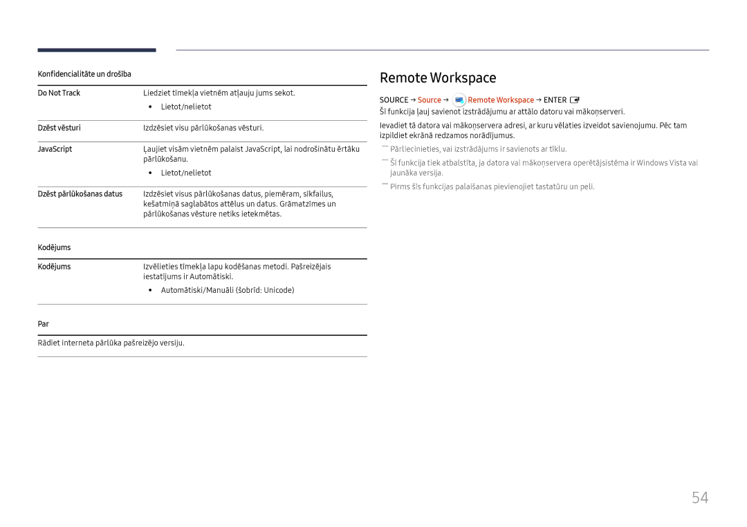 Samsung LH55QMHPLGC/EN, LH65QBHPLGC/EN, LH75QBHPLGC/EN, LH49DBJPLGC/EN manual Source → Source → Remote Workspace → Enter E 