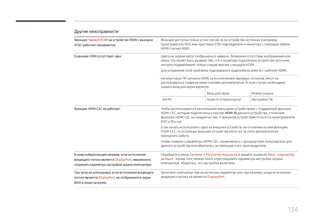 Samsung LH55QMHPLGC/EN, LH65QBHPLGC/EN, LH75QBHPLGC/EN, LH49DBJPLGC/EN, LH43DBJPLGC/EN, LH65QMHPLGC/EN, LH65QHHPLGC/EN manual 134 