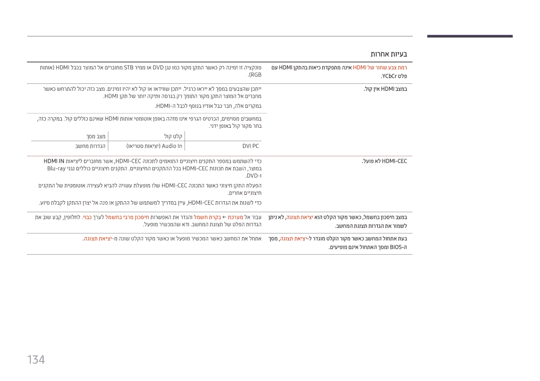 Samsung LH75QBHPLGC/CH, LH65QMHPLGC/CH, LH43DBJPLGC/CH, LH55QMHPLGC/CH, LH49DBJPLGC/CH, LH49QMHPLGC/CH, LH65QBHPLGC/CH manual 134 