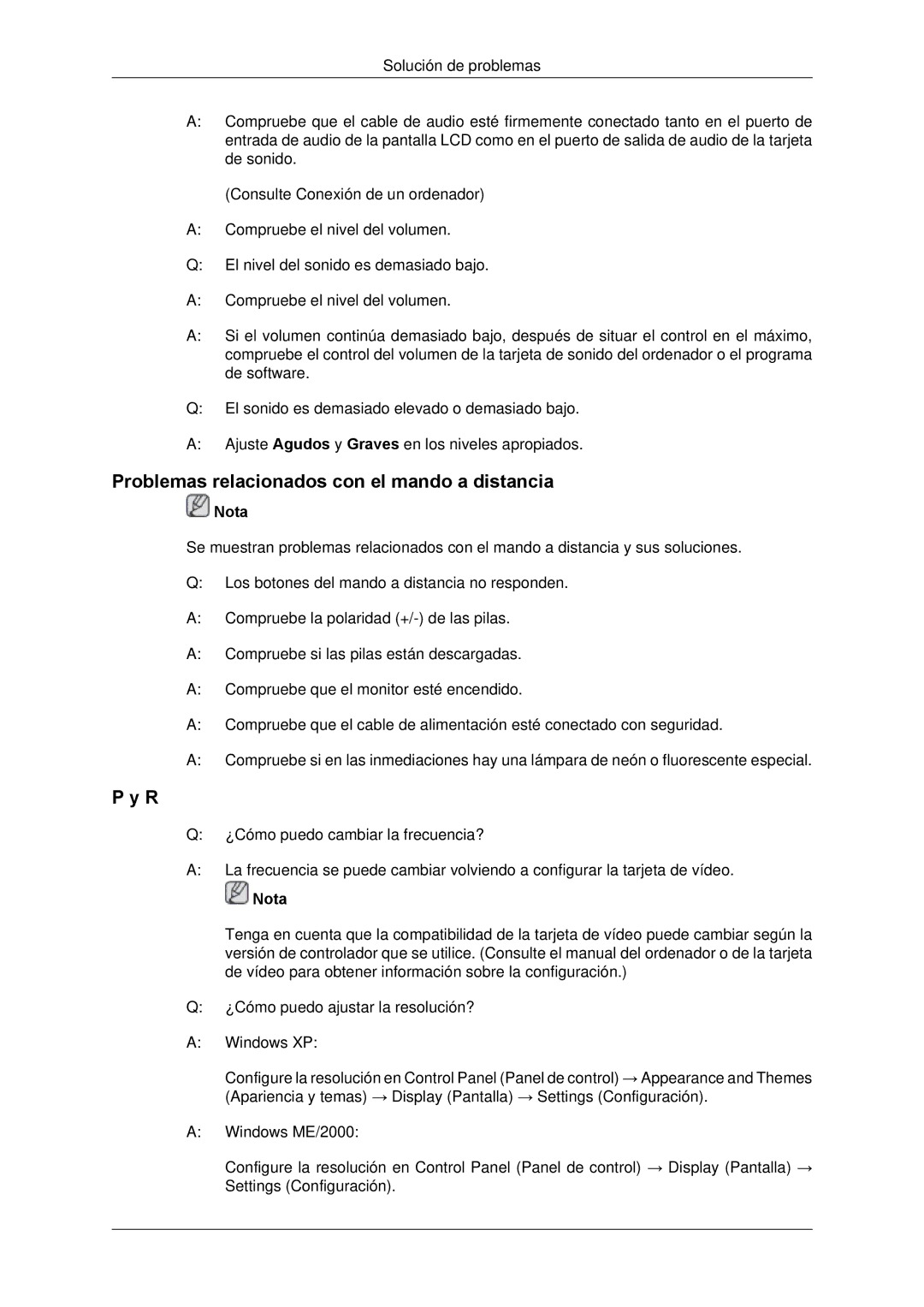 Samsung LH650TS-NB, LH65TCPMBC/EN manual Problemas relacionados con el mando a distancia 