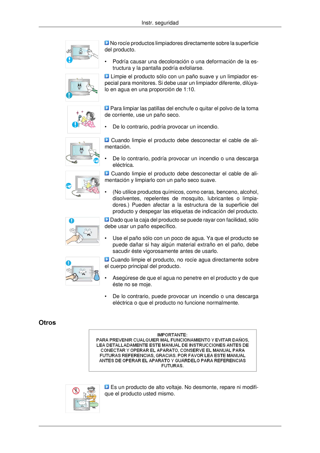 Samsung LH650TS-NB, LH65TCPMBC/EN manual Otros 