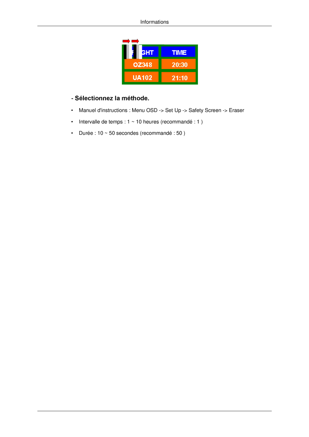 Samsung LH65TCPMBC/EN manual Sélectionnez la méthode 