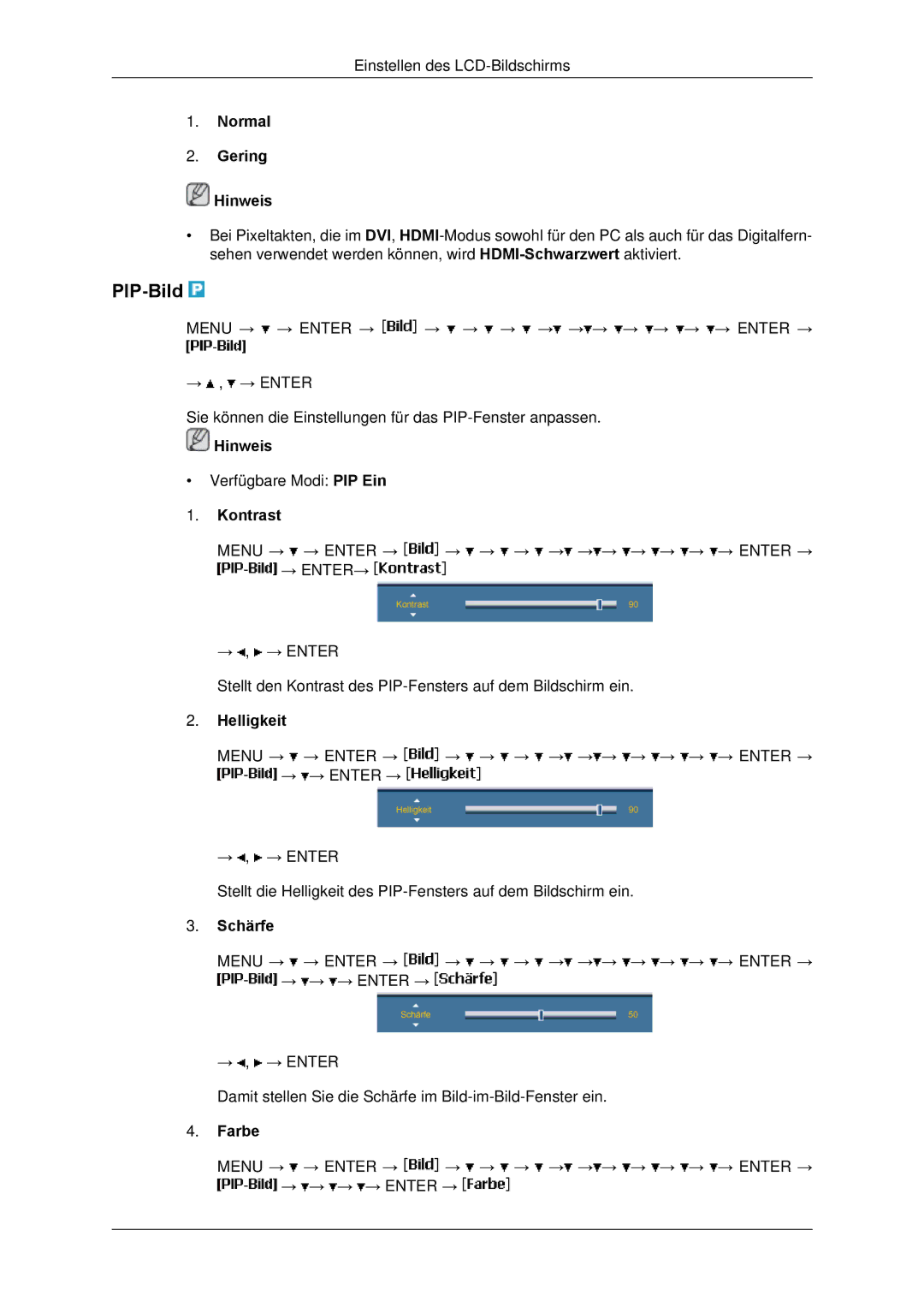 Samsung LH65TCPMBC/EN manual PIP-Bild 