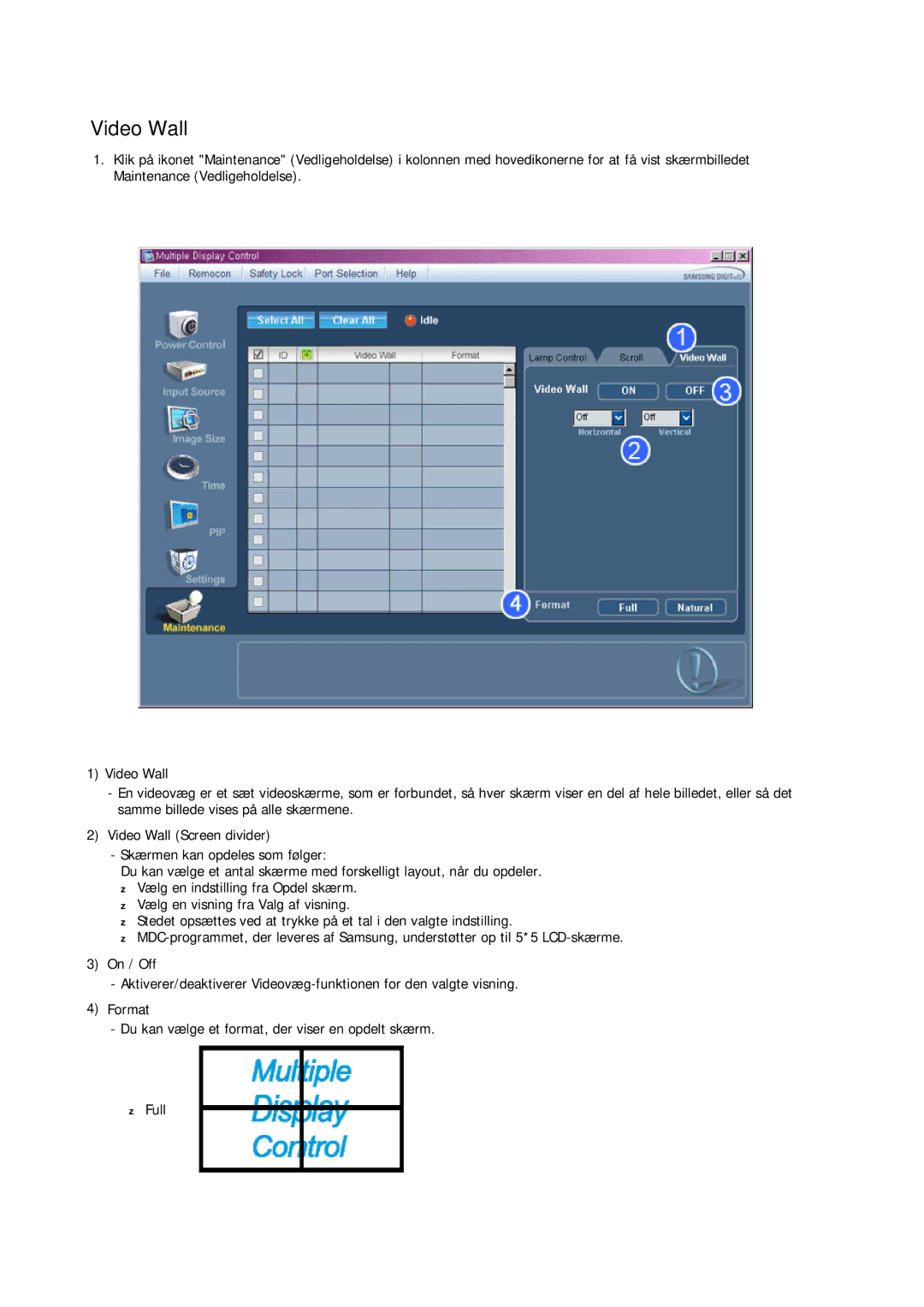 Samsung LH65TCPMBC/EN manual Video Wall 