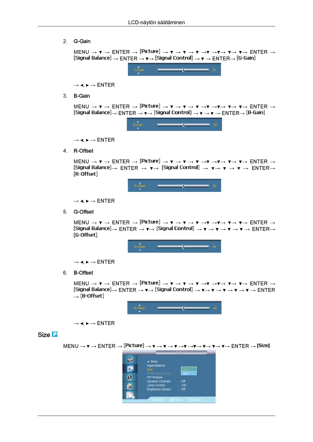 Samsung LH65TCPMBC/EN manual Offset 