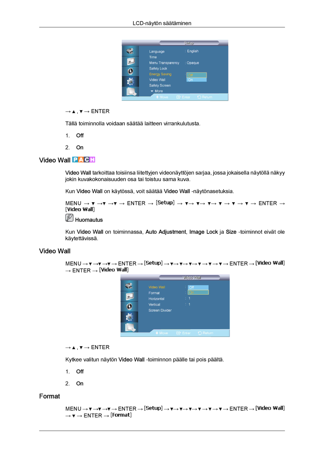 Samsung LH65TCPMBC/EN manual Video Wall, Format 