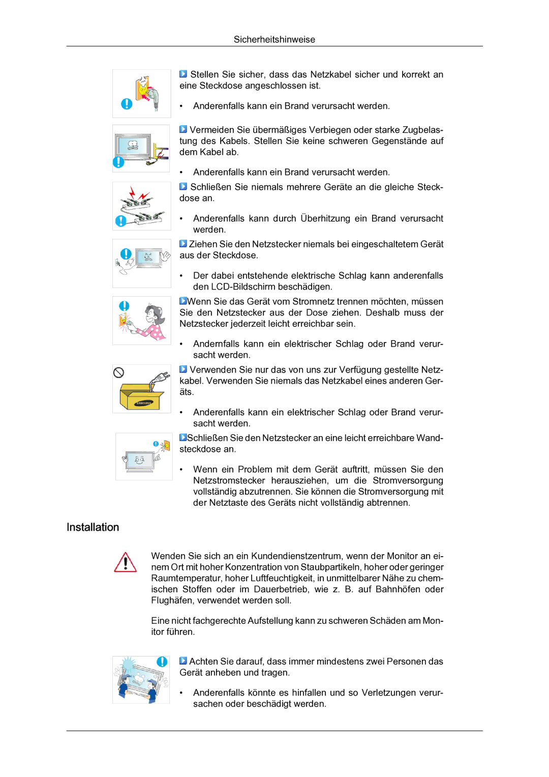 Samsung LH65TCQMBC/EN manual Installation 