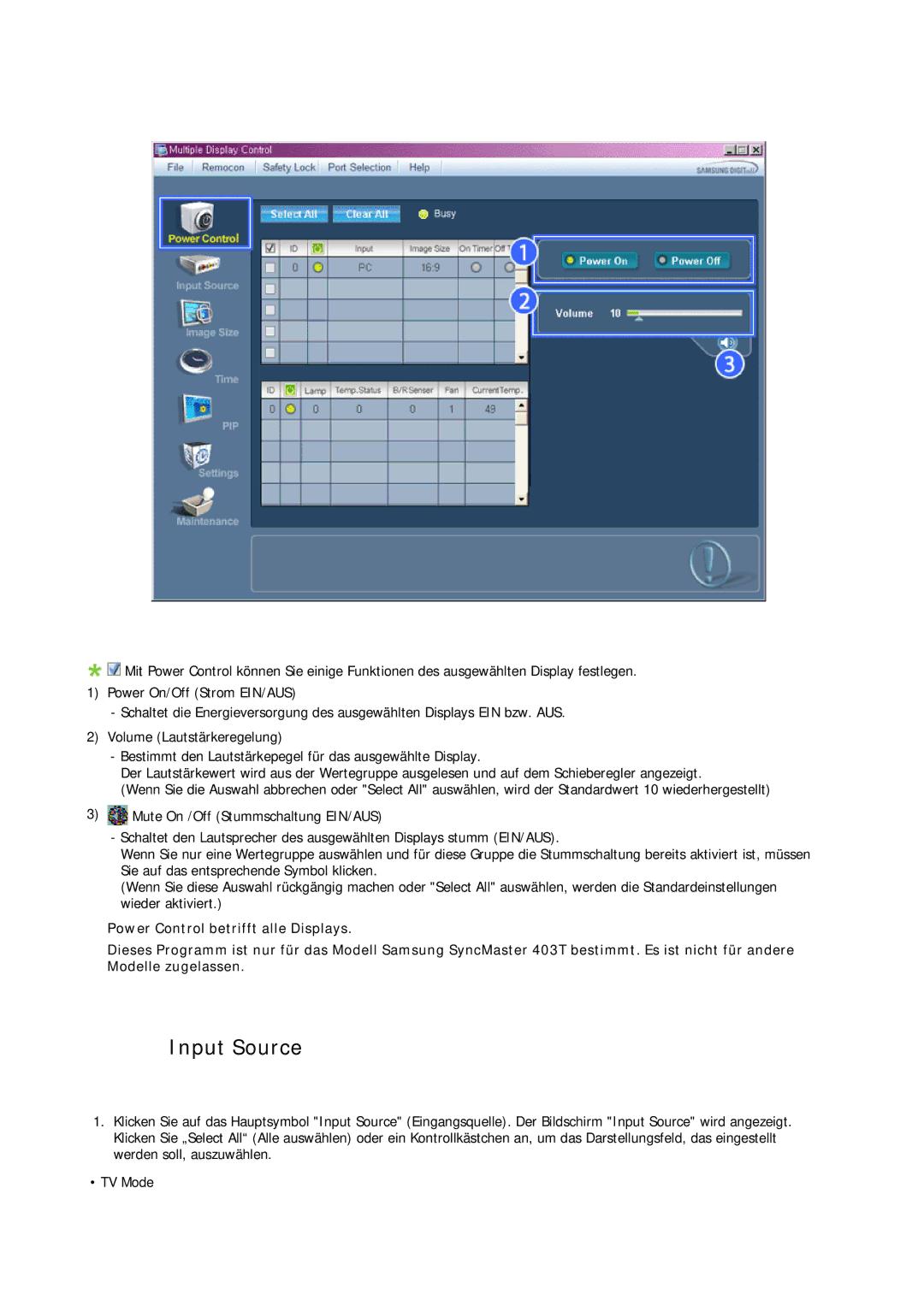 Samsung LH65TCQMBC/EN manual Input Source 