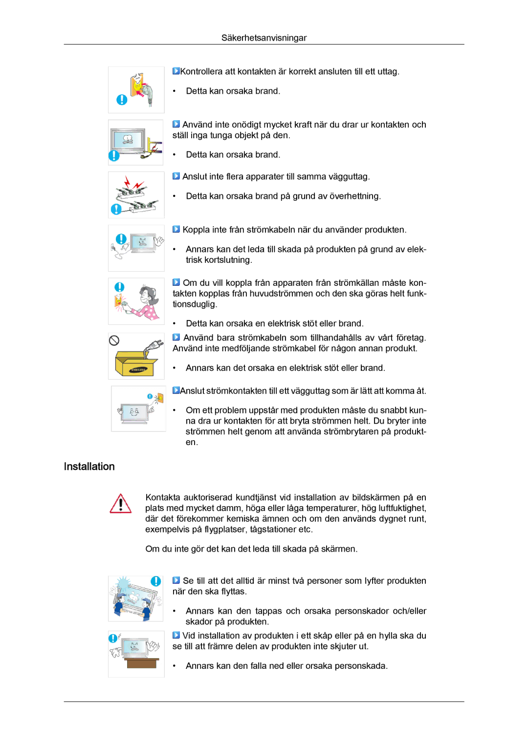 Samsung LH65TCQMBC/EN manual Installation 