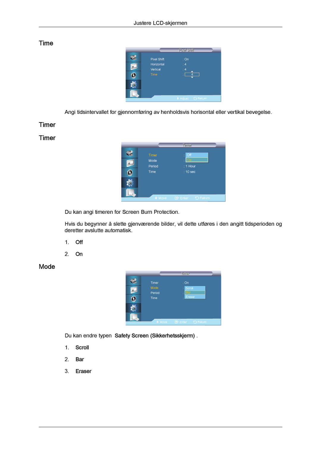 Samsung LH65TCQMBC/EN manual Timer 