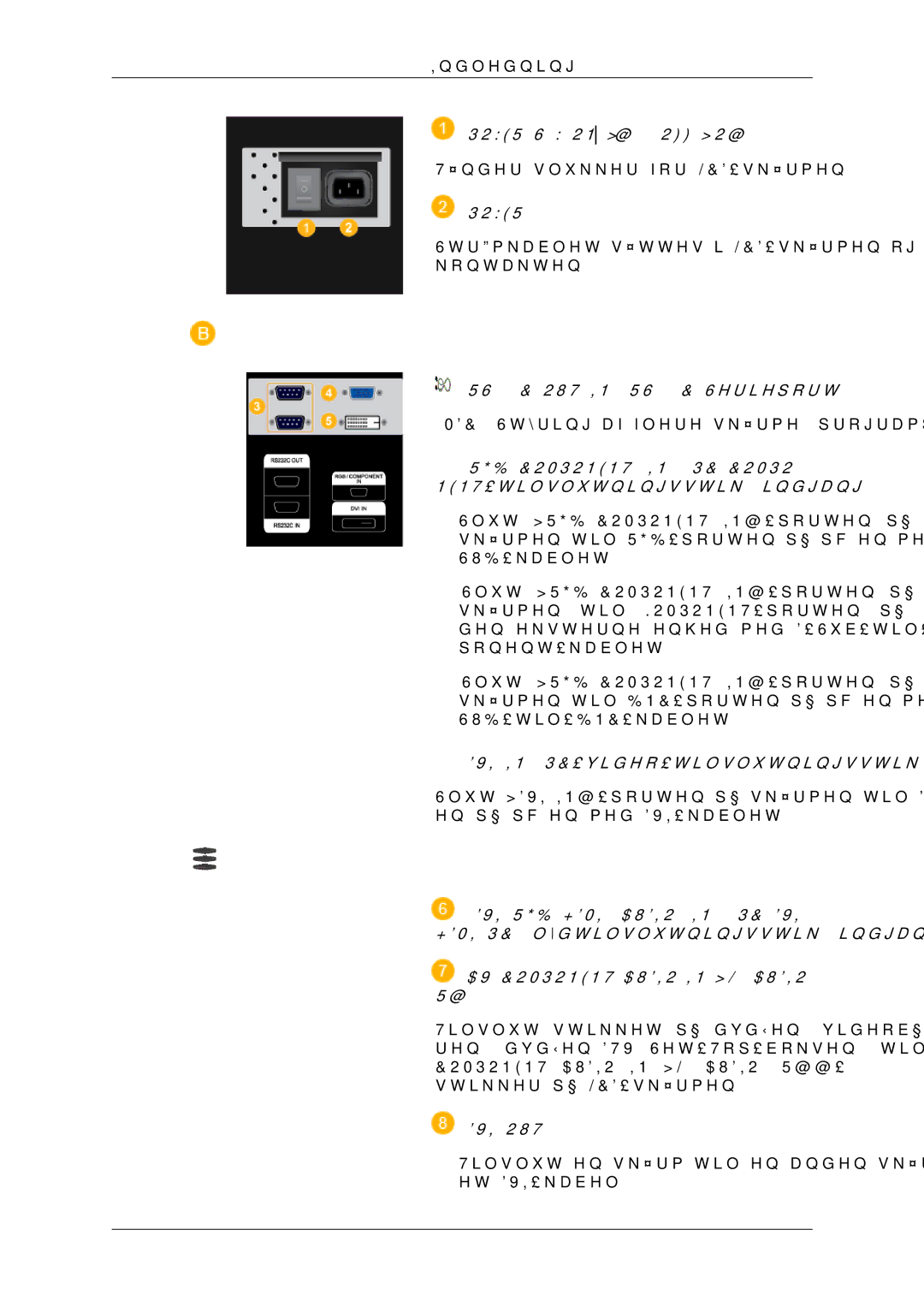 Samsung LH65TCQMBC/EN manual Power 