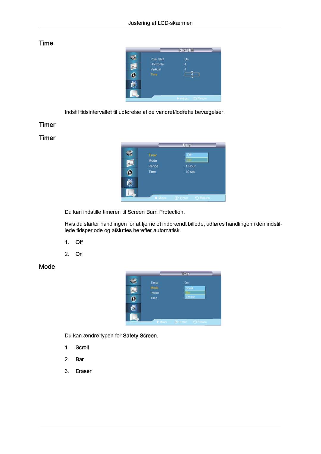 Samsung LH65TCQMBC/EN manual Timer, Scroll Bar Eraser 