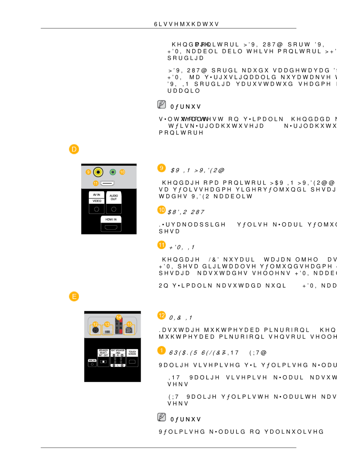 Samsung LH65TCQMBC/EN manual Audio OUT 