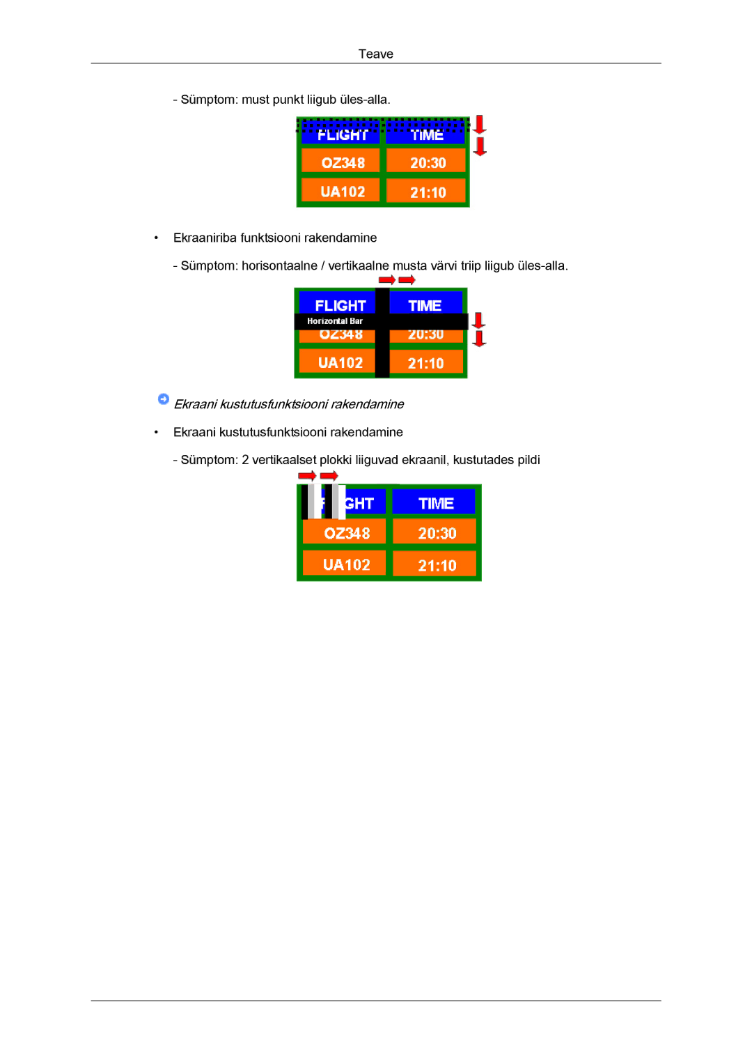 Samsung LH65TCQMBC/EN manual Ekraani kustutusfunktsiooni rakendamine 