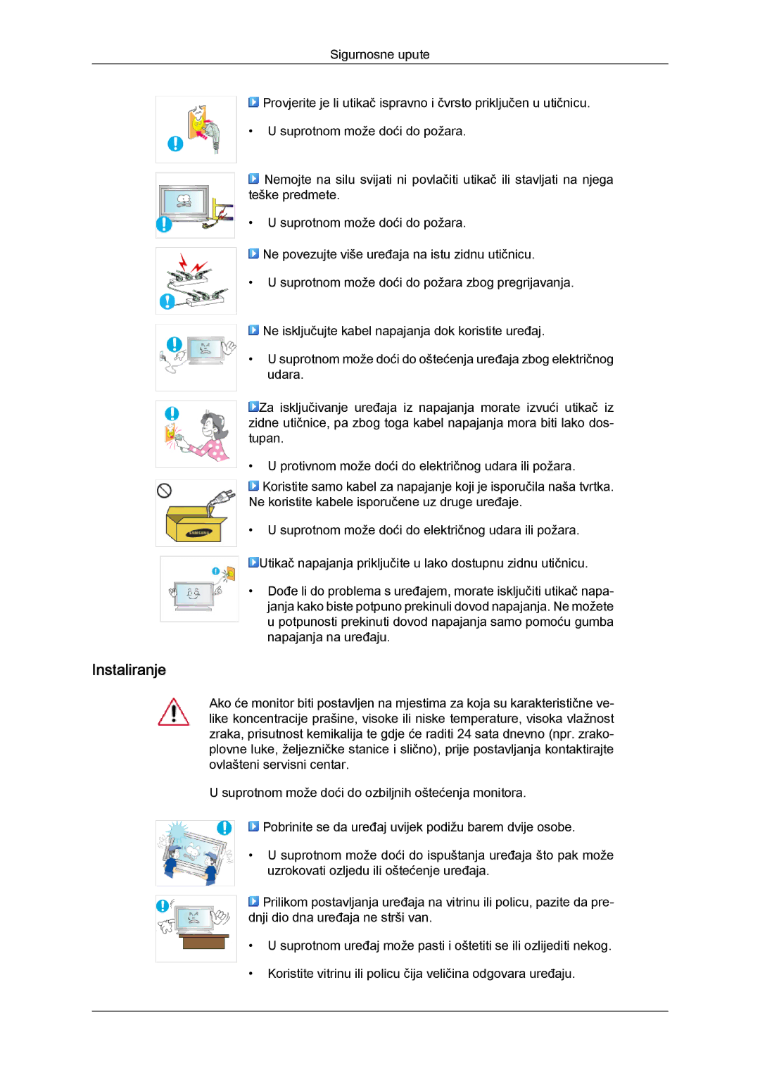 Samsung LH65TCQMBC/EN manual Instaliranje 