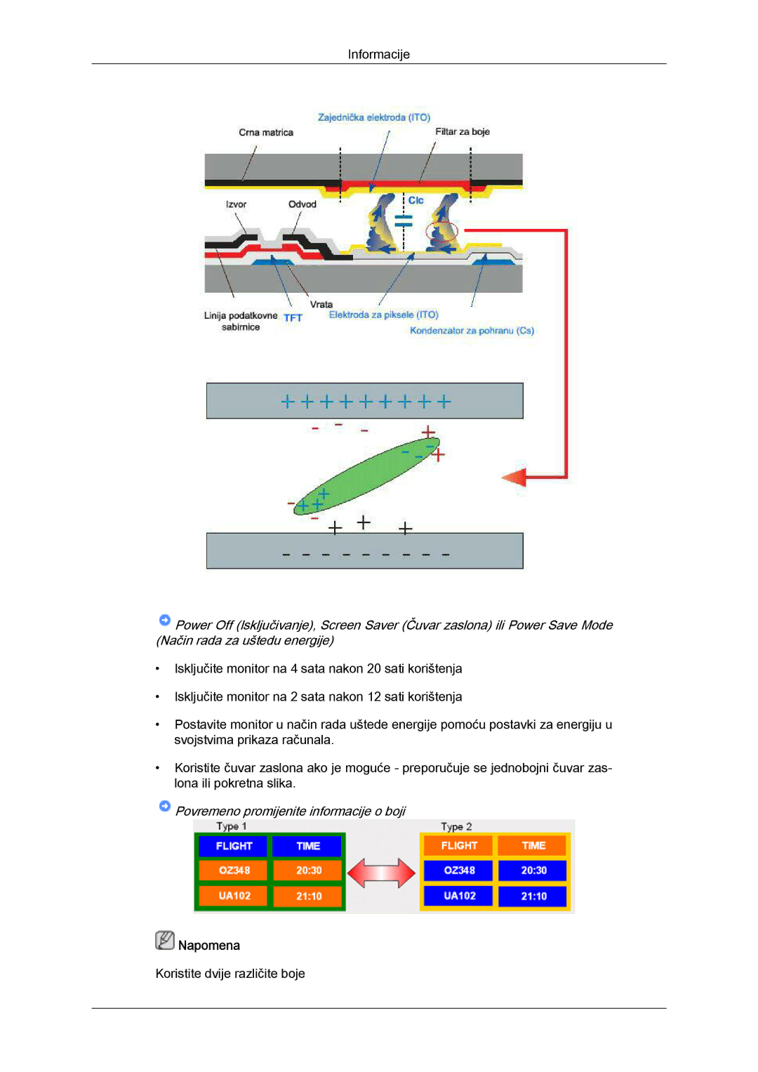 Samsung LH65TCQMBC/EN manual Povremeno promijenite informacije o boji 