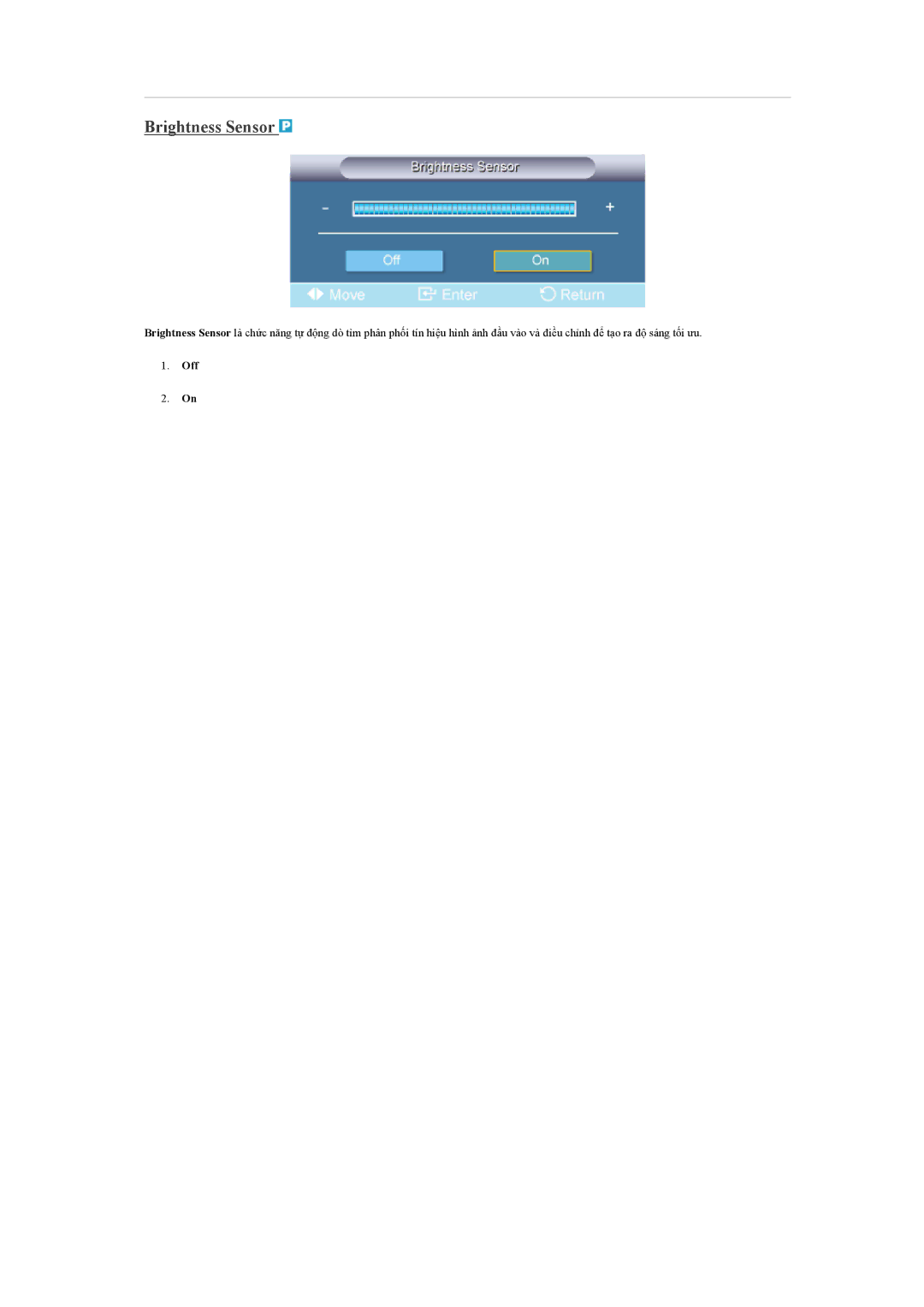 Samsung LH65TCQMBC/XS, LH65TCQMBC/XY manual Brightness Sensor 