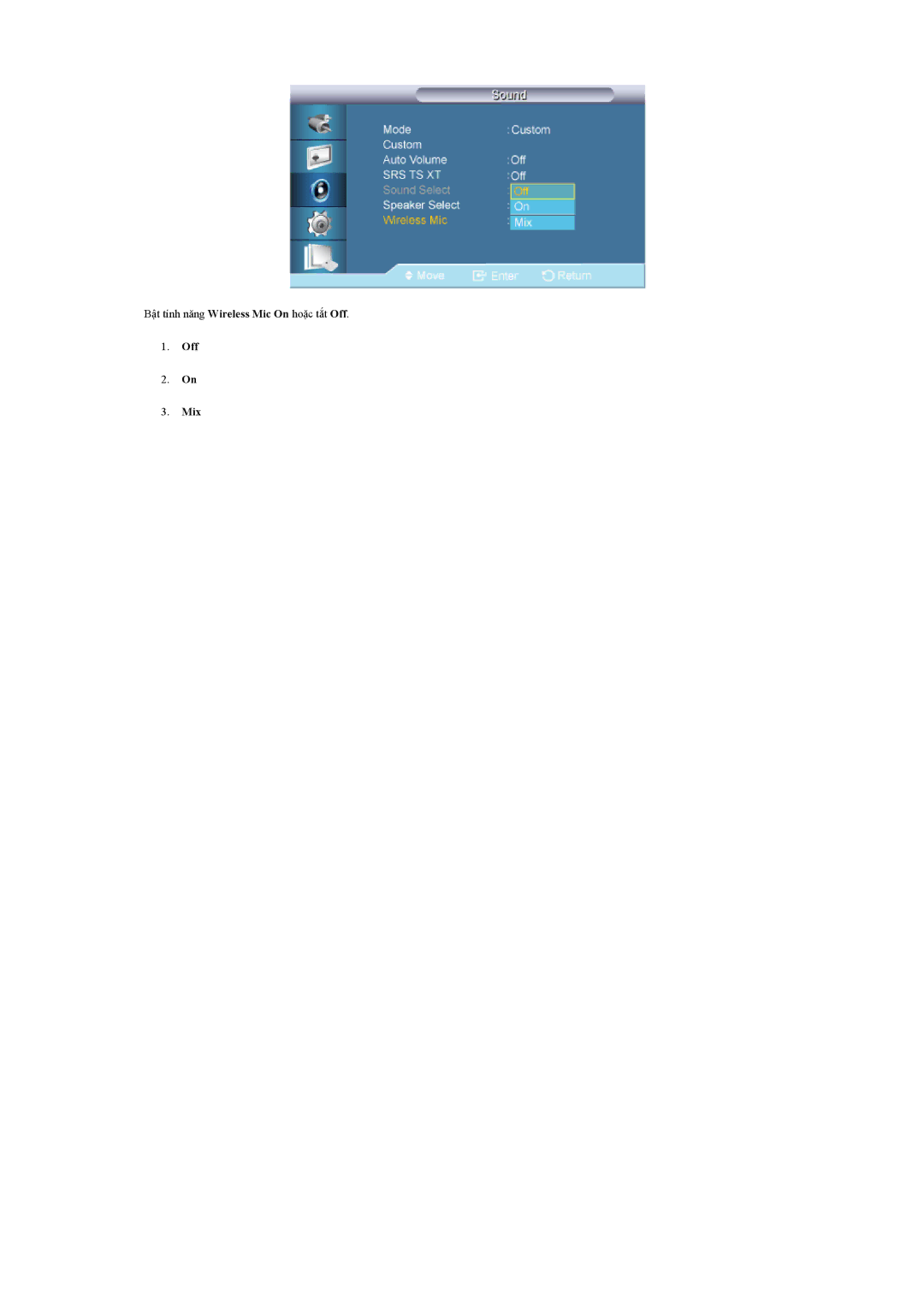 Samsung LH65TCQMBC/XY, LH65TCQMBC/XS manual Off Mix 