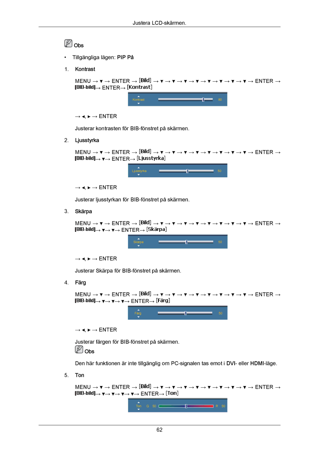 Samsung LH70BVPLBF/EN, LH70BVTLBF/EN manual Menu → → Enter → → → → → → → → → → Enter → → → → → → ENTER→ 