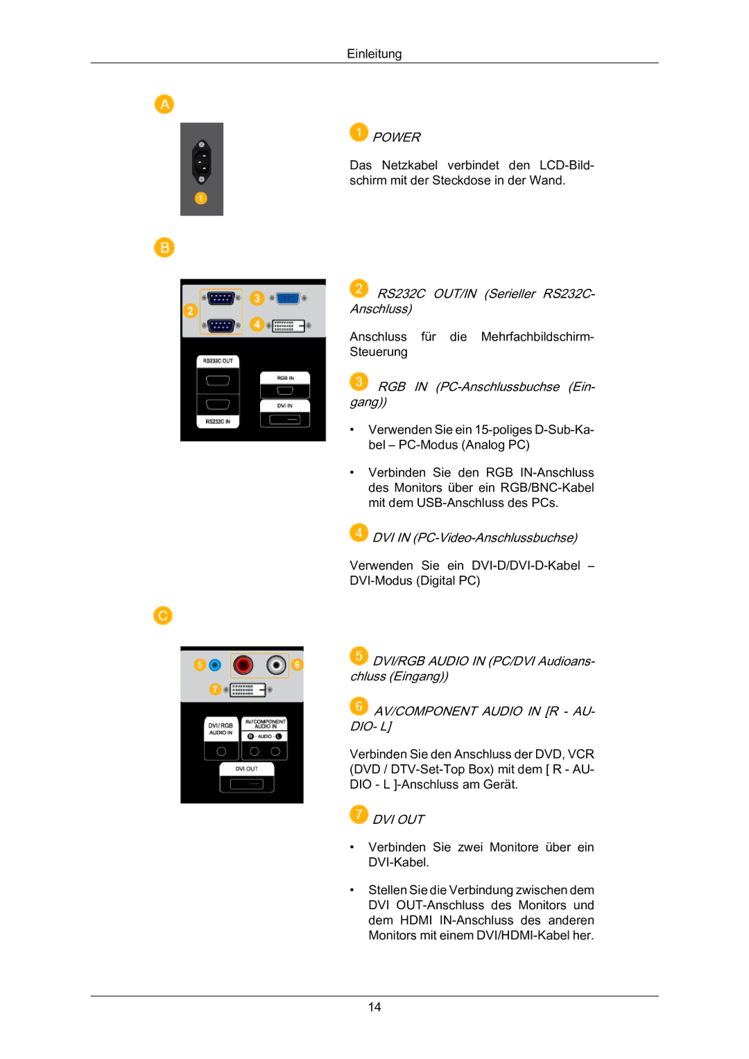 Samsung LH70BVTLBF/EN, LH70BVSLBF/EN, LH70BVPLBF/EN manual Power 