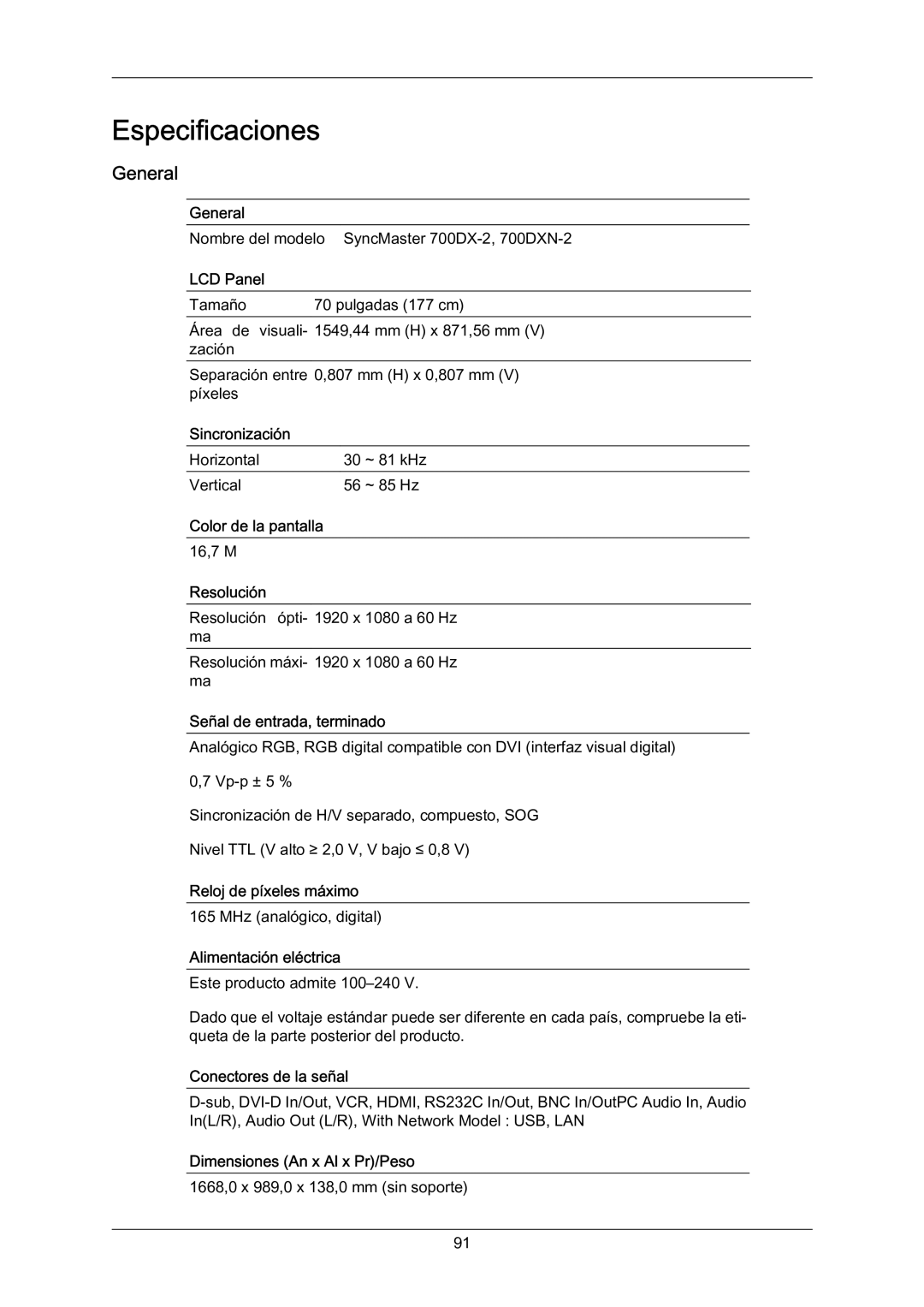 Samsung LH70BVTLBF/EN, LH70BVSLBF/EN, LH70BVPLBF/EN manual General 