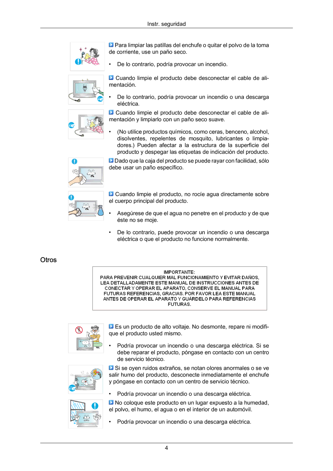 Samsung LH70BVPLBF/EN, LH70BVTLBF/EN, LH70BVSLBF/EN manual Otros 