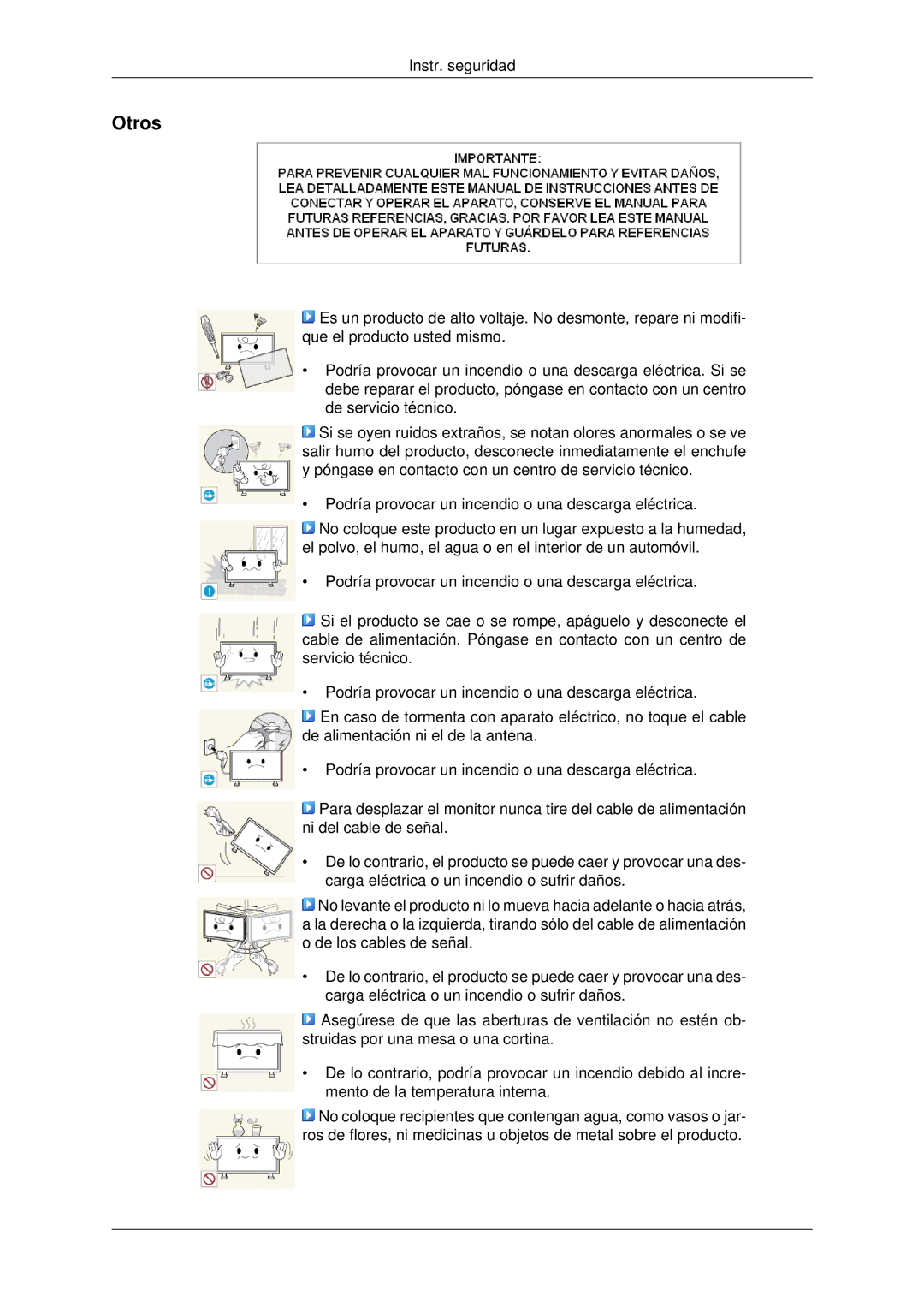 Samsung LH70CSBPLBC/EN manual Otros 