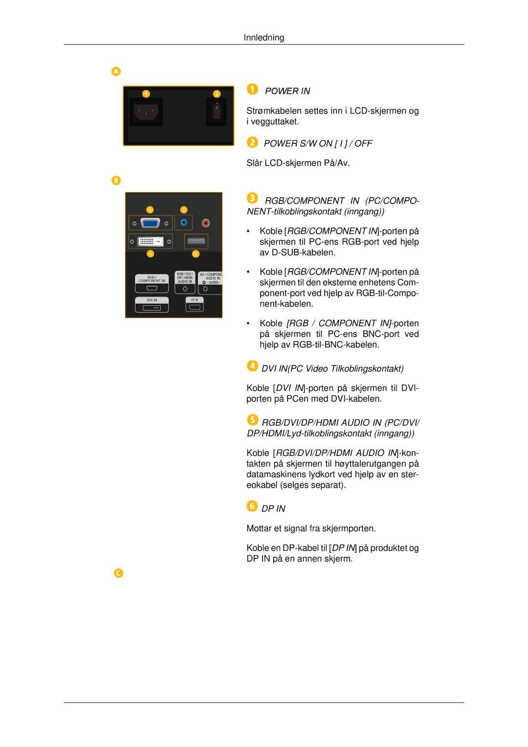 Samsung LH70CSBPLBC/EN manual Power 