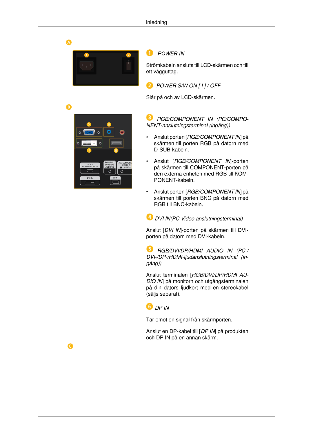 Samsung LH70CSBPLBC/EN manual Power 