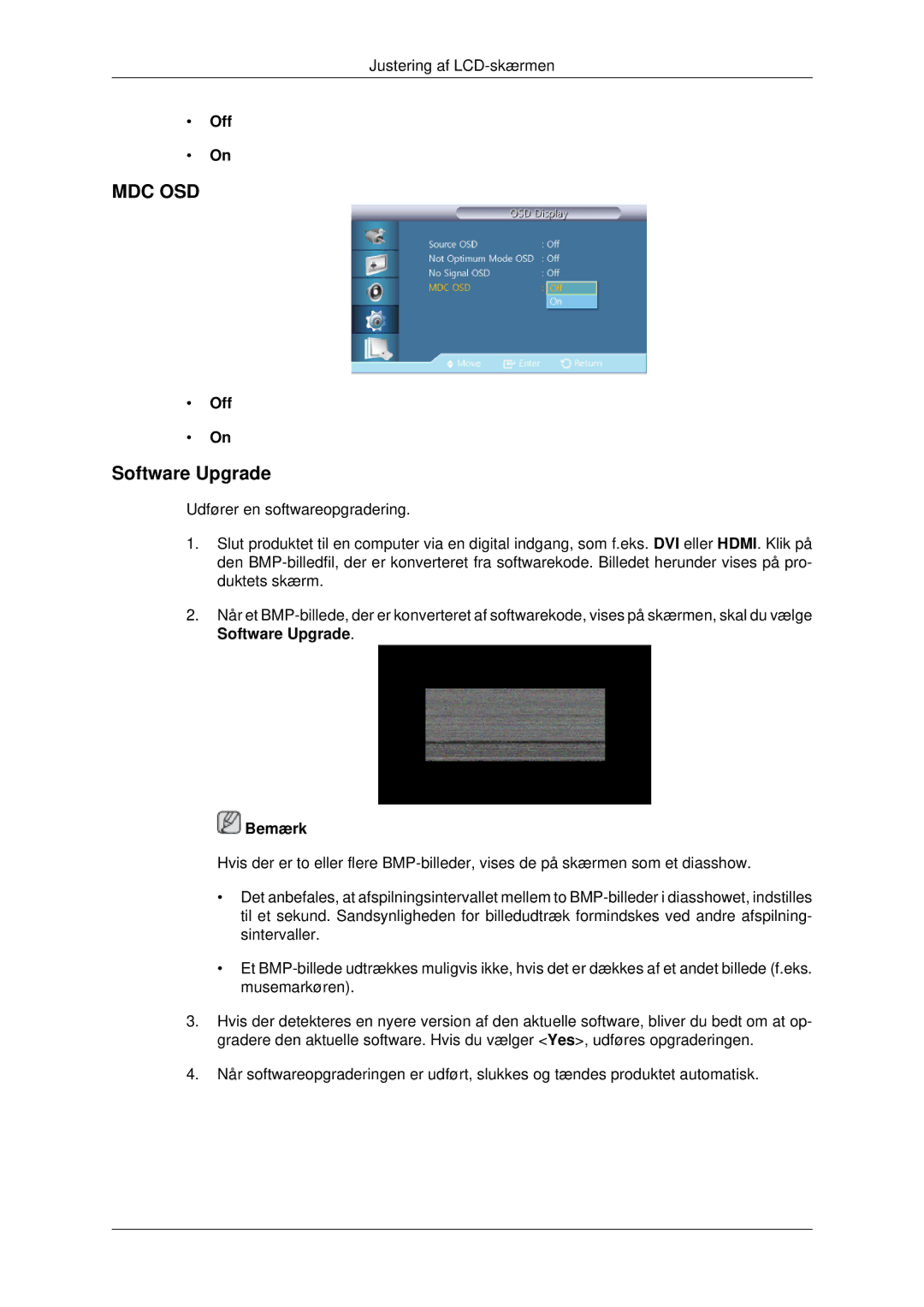 Samsung LH70CSBPLBC/EN manual Mdc Osd, Software Upgrade 