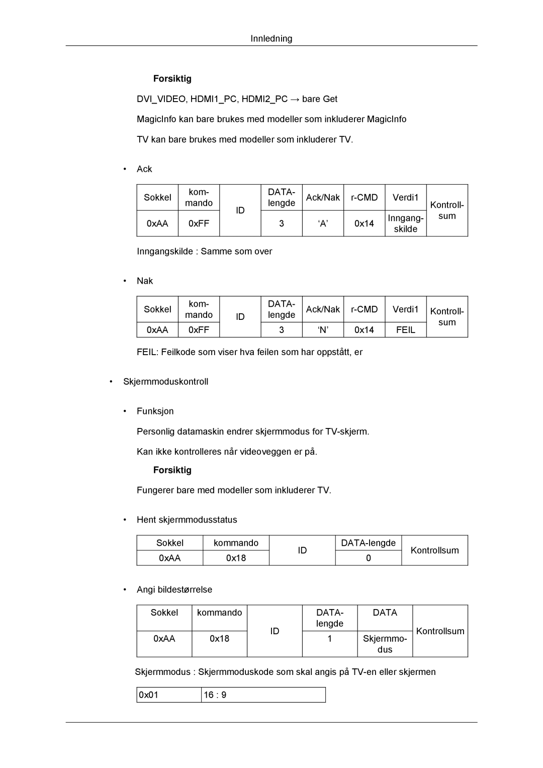 Samsung LH70CSBPLBC/EN manual Forsiktig 