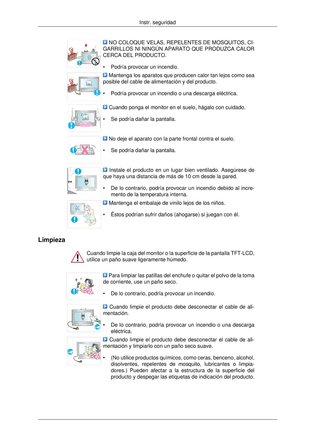 Samsung LH70OUTQBC/EN manual Limpieza 