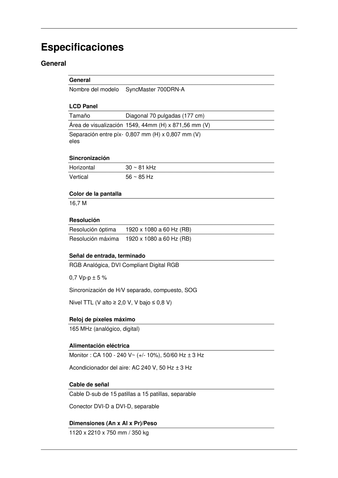 Samsung LH70OUTQBC/EN manual General 