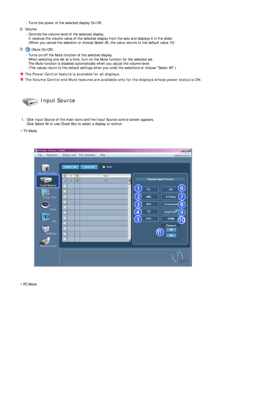 Samsung LH70OUTQBC/EN manual Input Source 