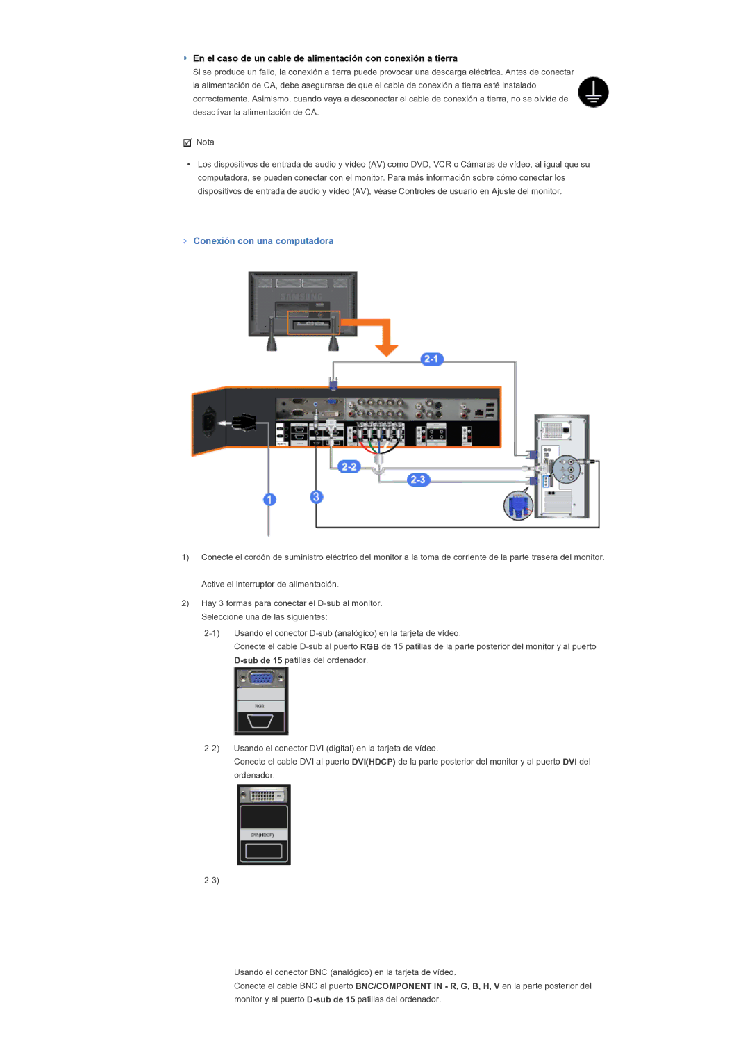 Samsung LH82TCTMBC/EN, LH70TCTMBC/EN manual Conexión con una computadora 