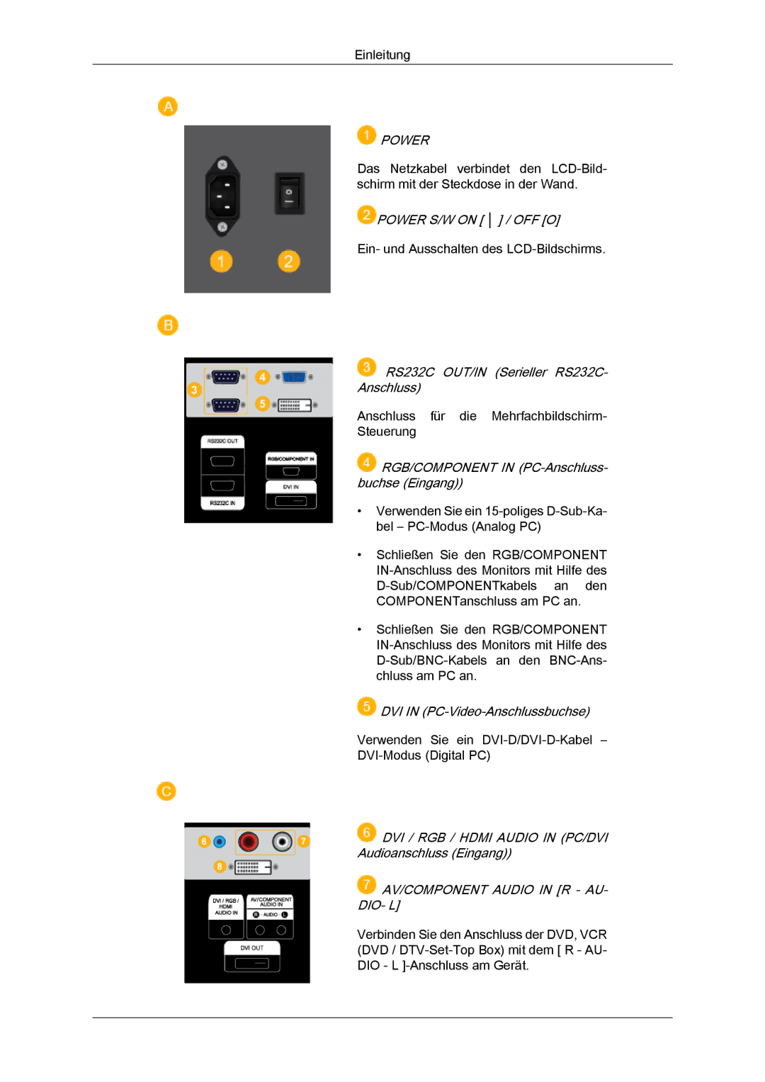 Samsung LH82TCUMBG/EN, LH70TCUMBG/EN manual Power 