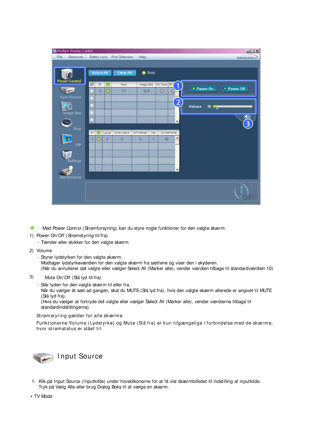 Samsung LH70TCUMBG/EN manual Input Source 