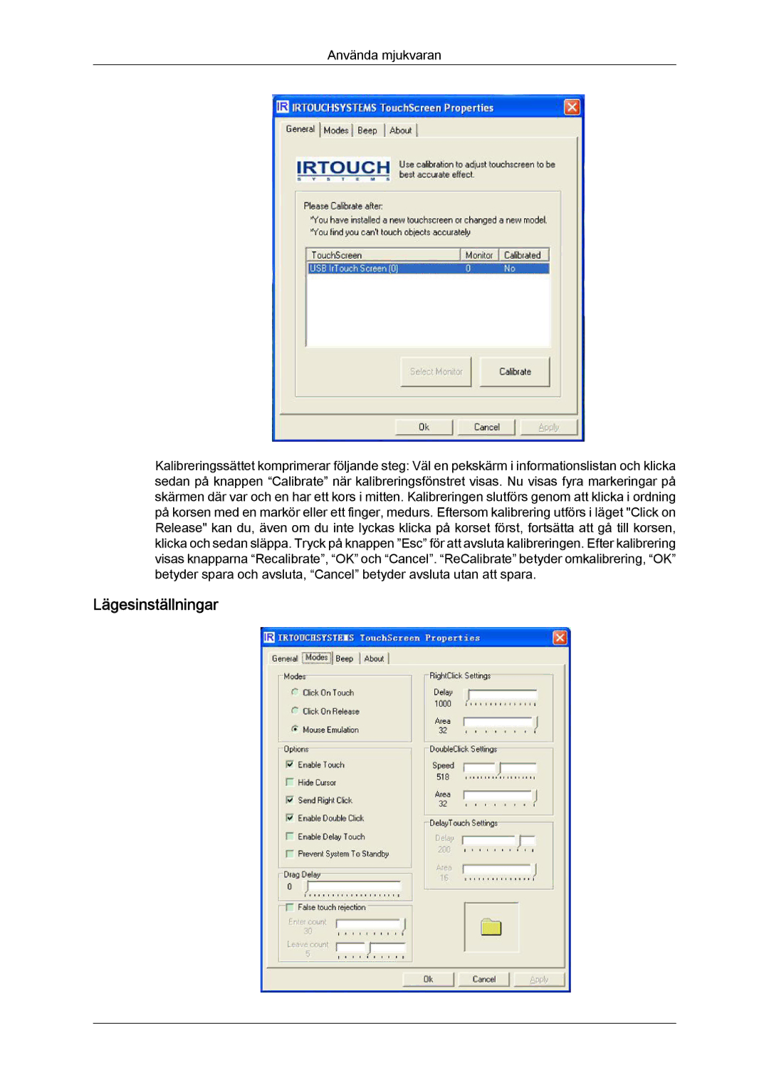 Samsung LH70TCUMBG/EN manual Lägesinställningar 