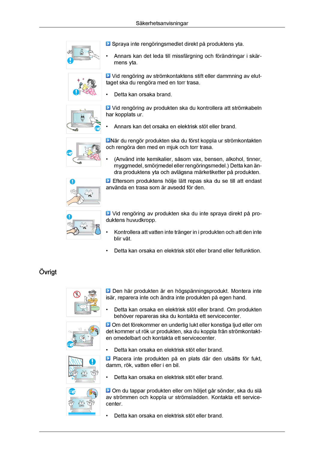 Samsung LH70TCUMBG/EN manual Övrigt 