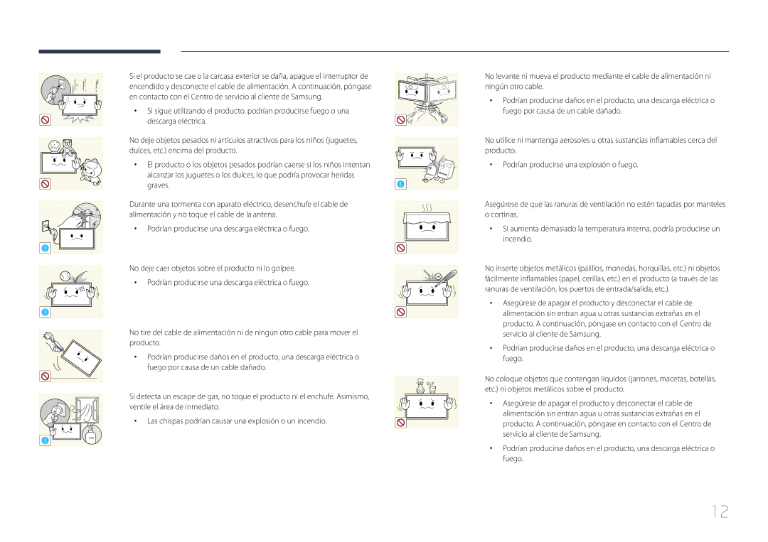 Samsung LH48DCEPLGC/EN, LH75EDEPLGC/EN, LH40DCEPLGC/EN, LH55DCEMLGC/EN, LH65EDEPLGC/EN, LH40DCEMLGC/EN, LH32DCEMLGC/EN manual Gas 