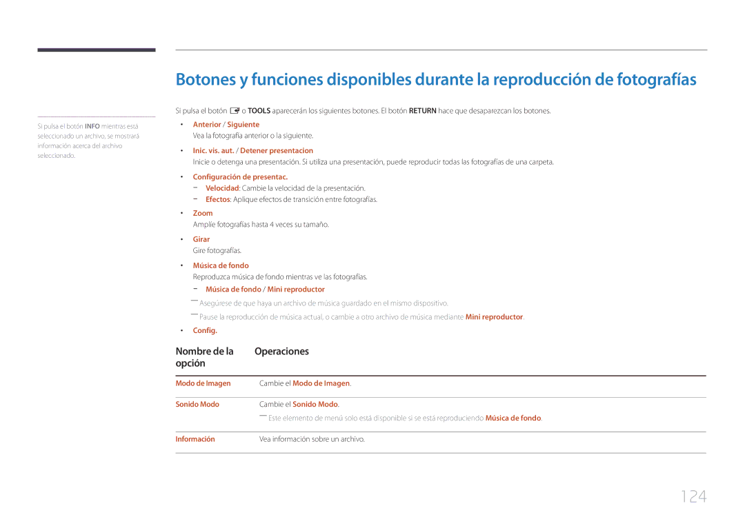 Samsung LH65EDEPLGC/EN, LH75EDEPLGC/EN, LH40DCEPLGC/EN, LH48DCEPLGC/EN, LH55DCEMLGC/EN, LH40DCEMLGC/EN, LH32DCEMLGC/EN manual 124 