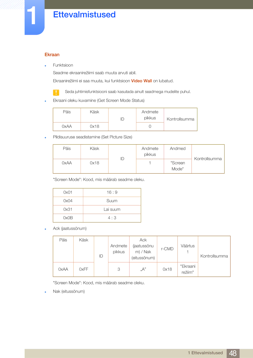 Samsung LH75MEBPLGC/EN manual Ekraan 