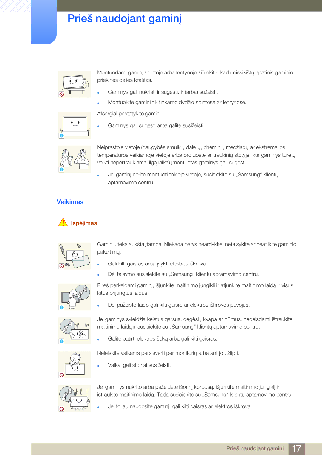 Samsung LH75MEBPLGC/EN manual Veikimas 