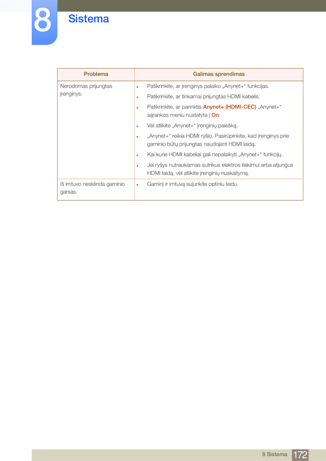 Samsung LH75MEBPLGC/EN manual Sistema 