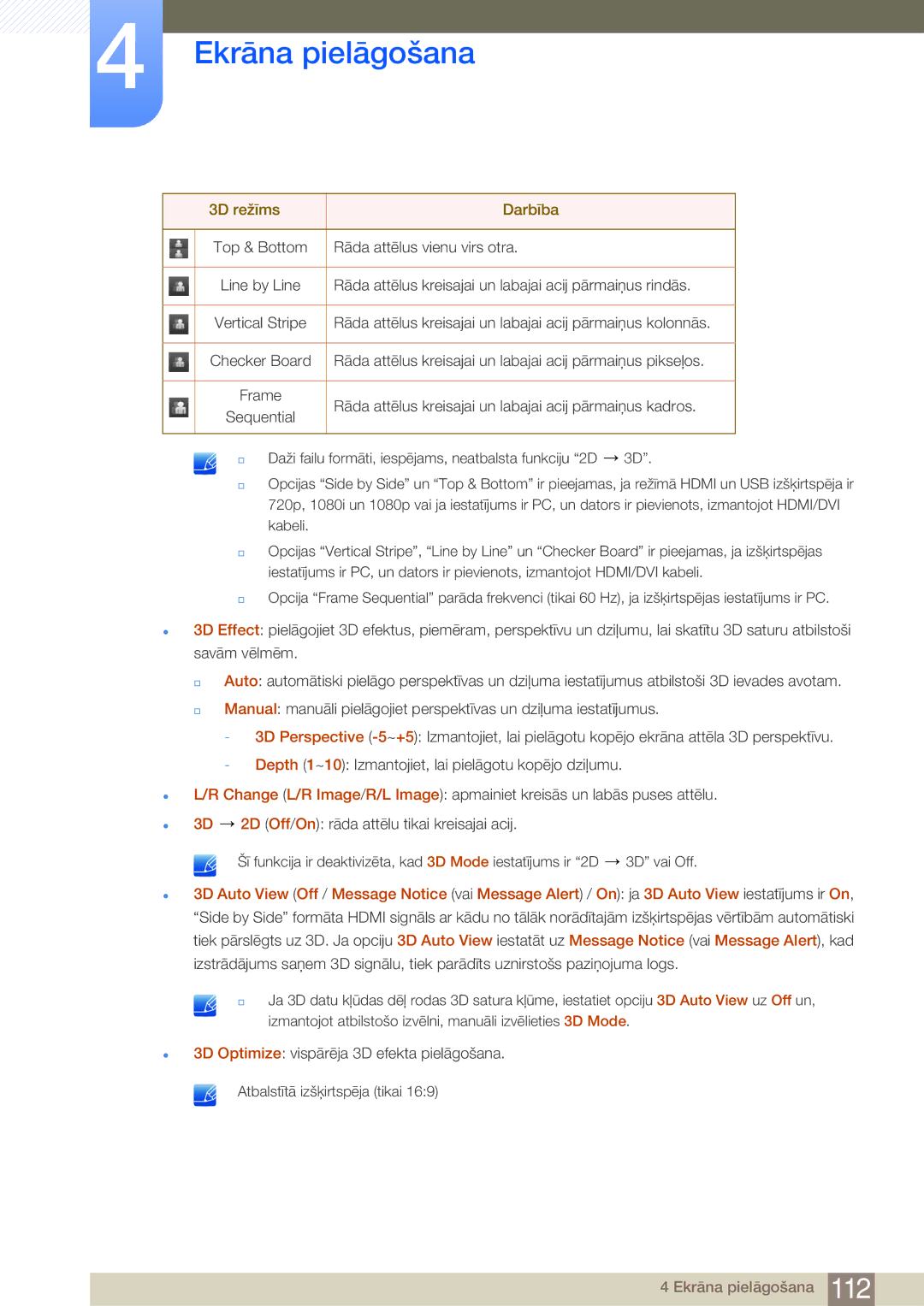 Samsung LH75MEBPLGC/EN manual Top & Bottom Rāda attēlus vienu virs otra 